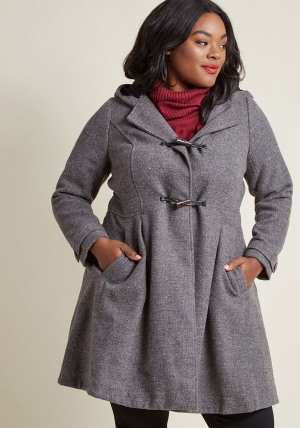 Plus Size Women's Winter Coats - Plus Size Swing Coats for Women - The ...
