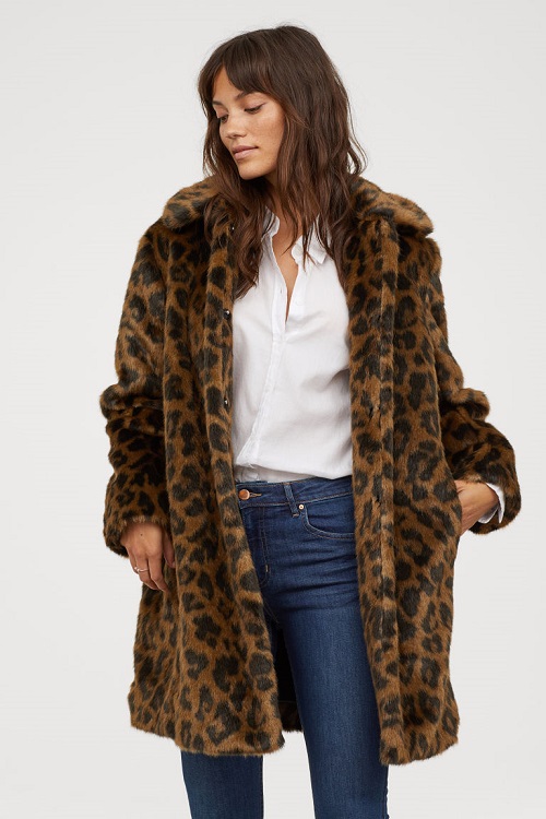 Leopard Print faux Fur Coat Women - Leopard Faux Fur Coats Top Fashion ...