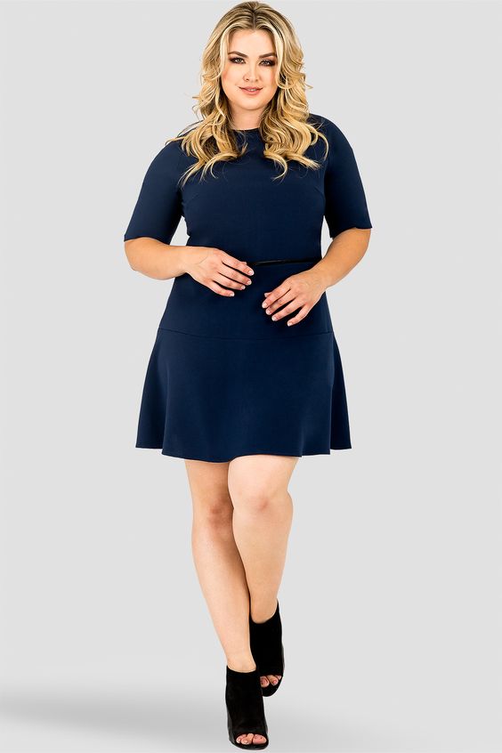 plus size casual dresses with sleeves