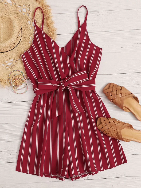 Plus Size Red Summer Rompers For Women - New On Trend Style - The ...